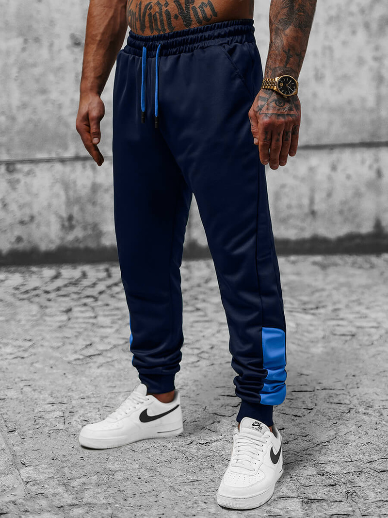 Pantalon de Survêtement Homme Bleu Foncé OZONEE JS/8K173
