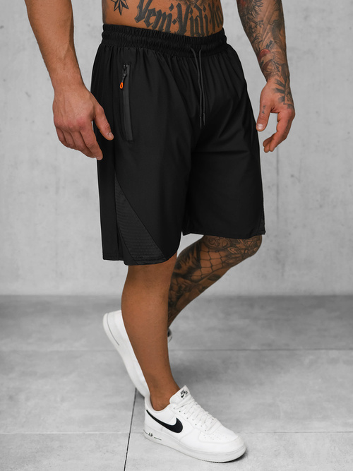 Shorts de sport pour hommes noir OZONEE JS/12K1800/3