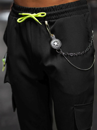 Pantalon Chino Jogger Homme Noir OZONEE O/CP149Z