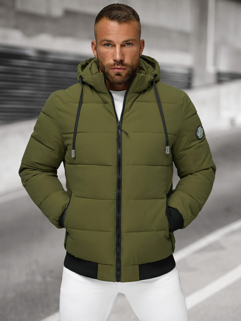 Veste D'hiver Kaki Clair OZONEE JS/31M5023/62