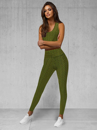 Ensemble de survêtement deux pièces kaki OZONEE JS/YW88037/7Z