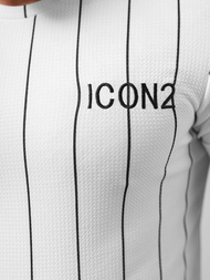 T-shirt Homme Blanc OZONEE O/P1116