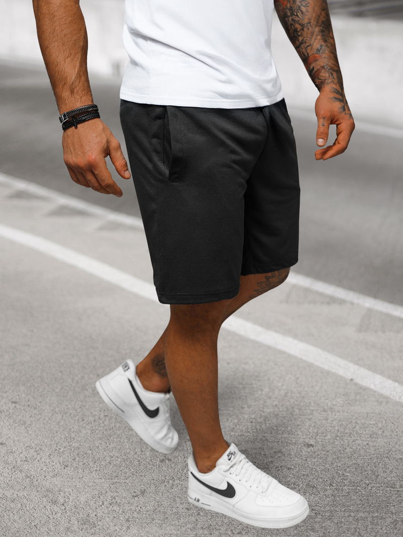 Short Homme Noir OZONEE JS/8K100/3Z