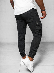 Pantalon Jogger Homme Noir OZONEE O/E6979N