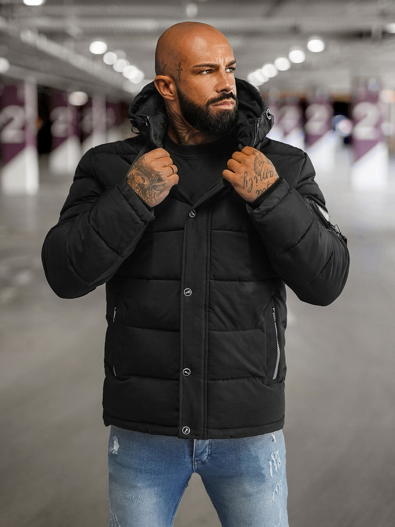 Veste homme noir OZONEE JS/57M7503/392