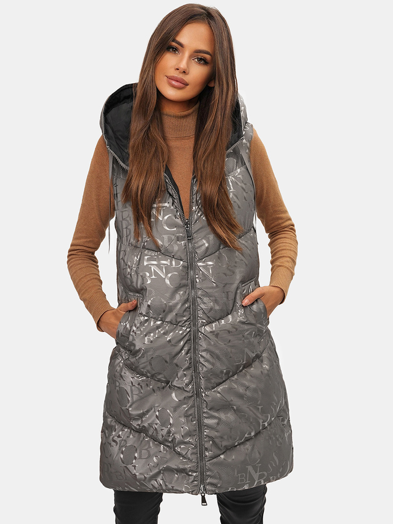 Gilet Femme Gris OZONEE O/DK118/26