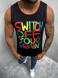 T-Shirt Homme Noir OZONEE O/1257Z