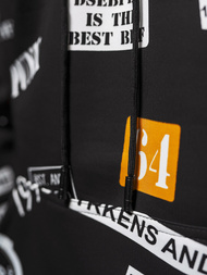 Sweatshirt à capuche homme noir OZONEE JS/8B1250/3