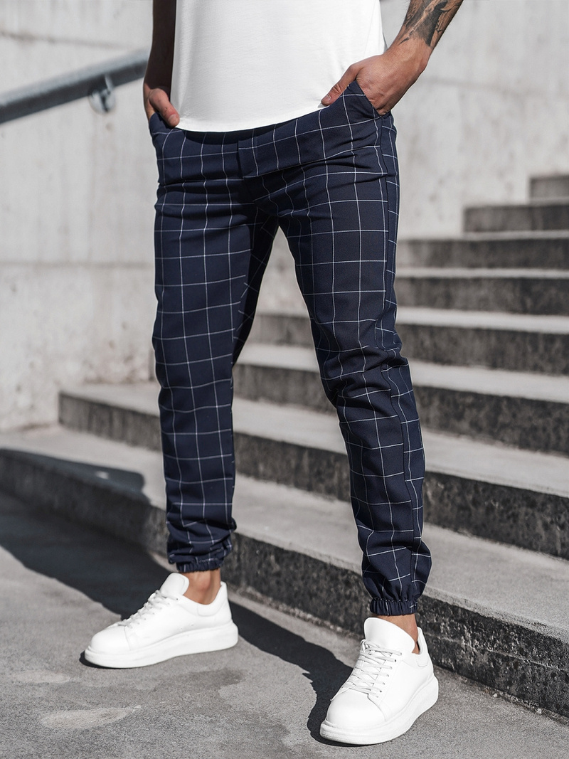 Pantalon chino Homme bleu foncé OZONEE DJ/2275/22Z