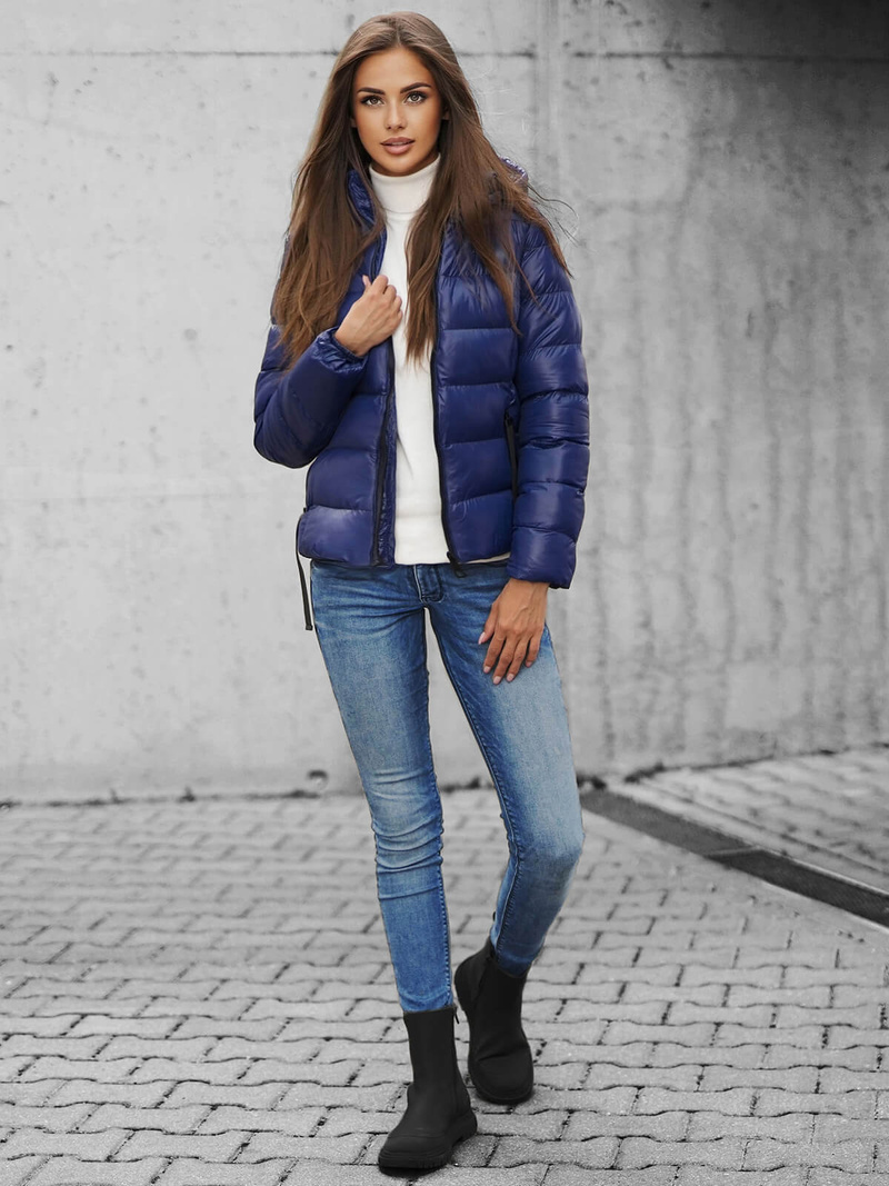 Veste Femme Bleu Foncé OZONEE JS/M782/215Z