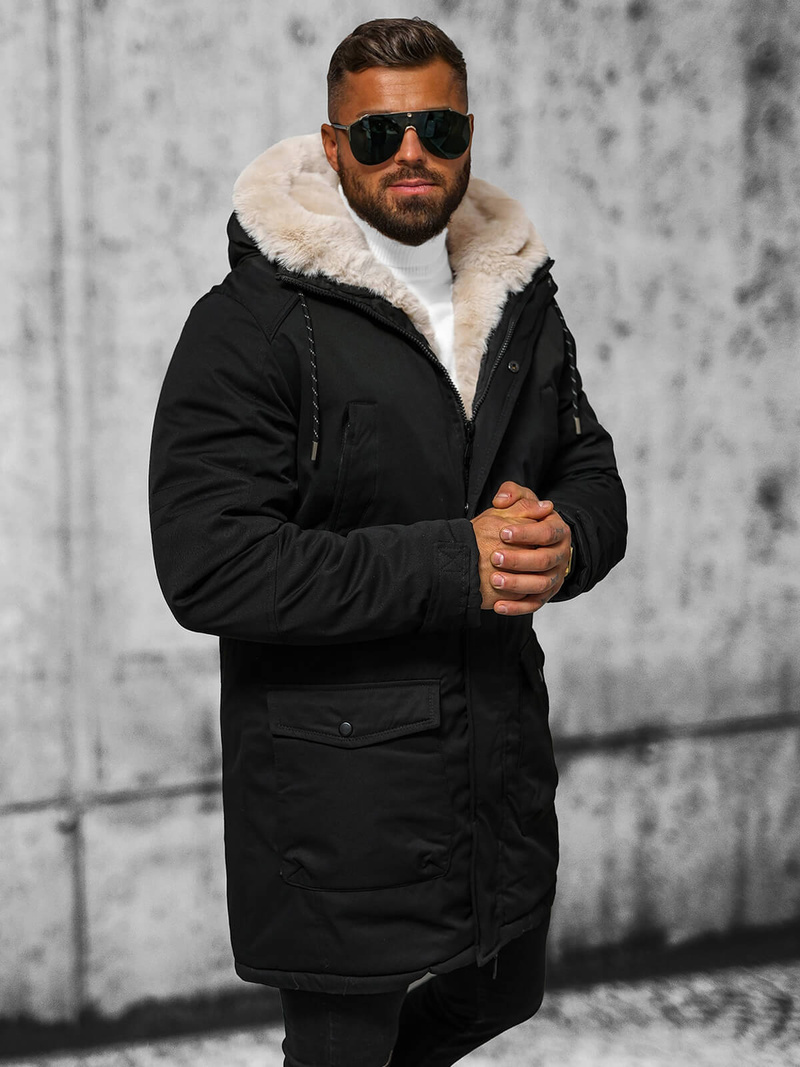 Veste D'hiver Noir OZONEE JS/5M120/392