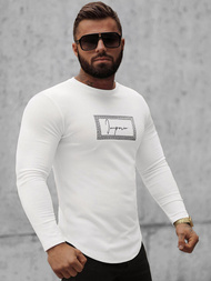 Sweatshirt Homme Blanc OZONEE O/D7192