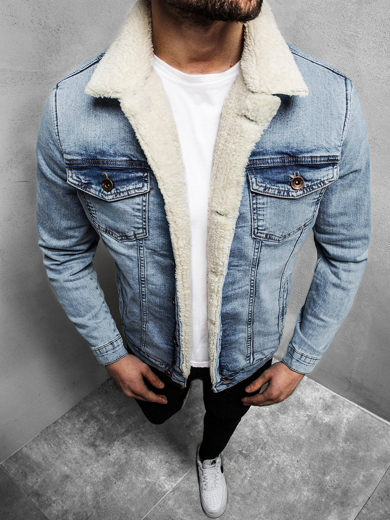 Veste en jean Homme Bleu clair OZONEE BN/5940Z