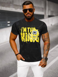 T-shirt Homme Noir OZONEE JS/Y70028Z
