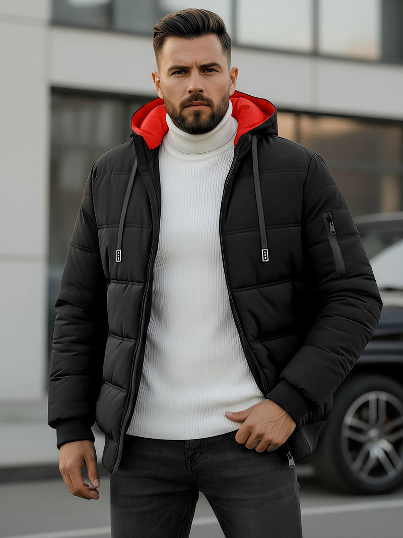 Veste homme noir OZONEE JS/31M5003Z