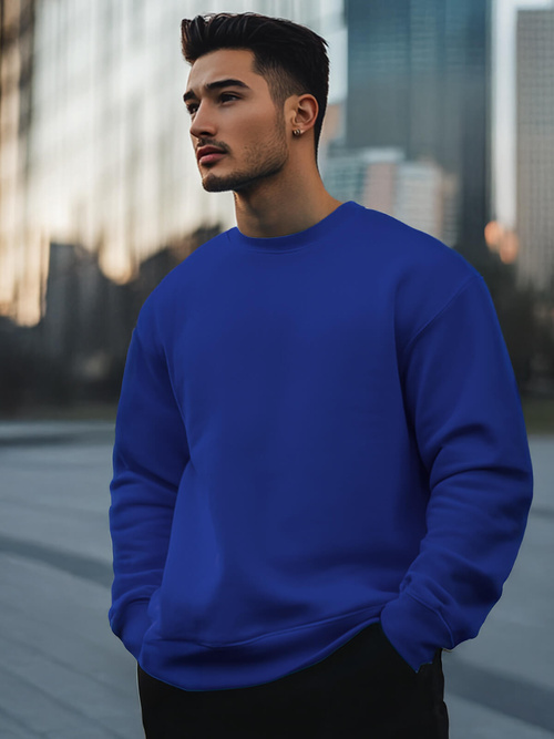 Sweatshirt Homme Bleu de cobalt OZONEE JS/2001-10Z