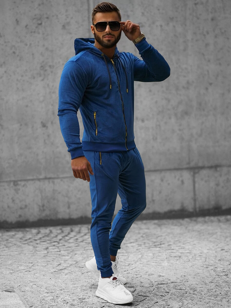 Survêtement Homme Bleu Foncé OZONEE O/12137