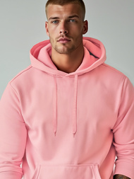 Sweatshirt Homme rose poudré OZONEE JS/2009Z