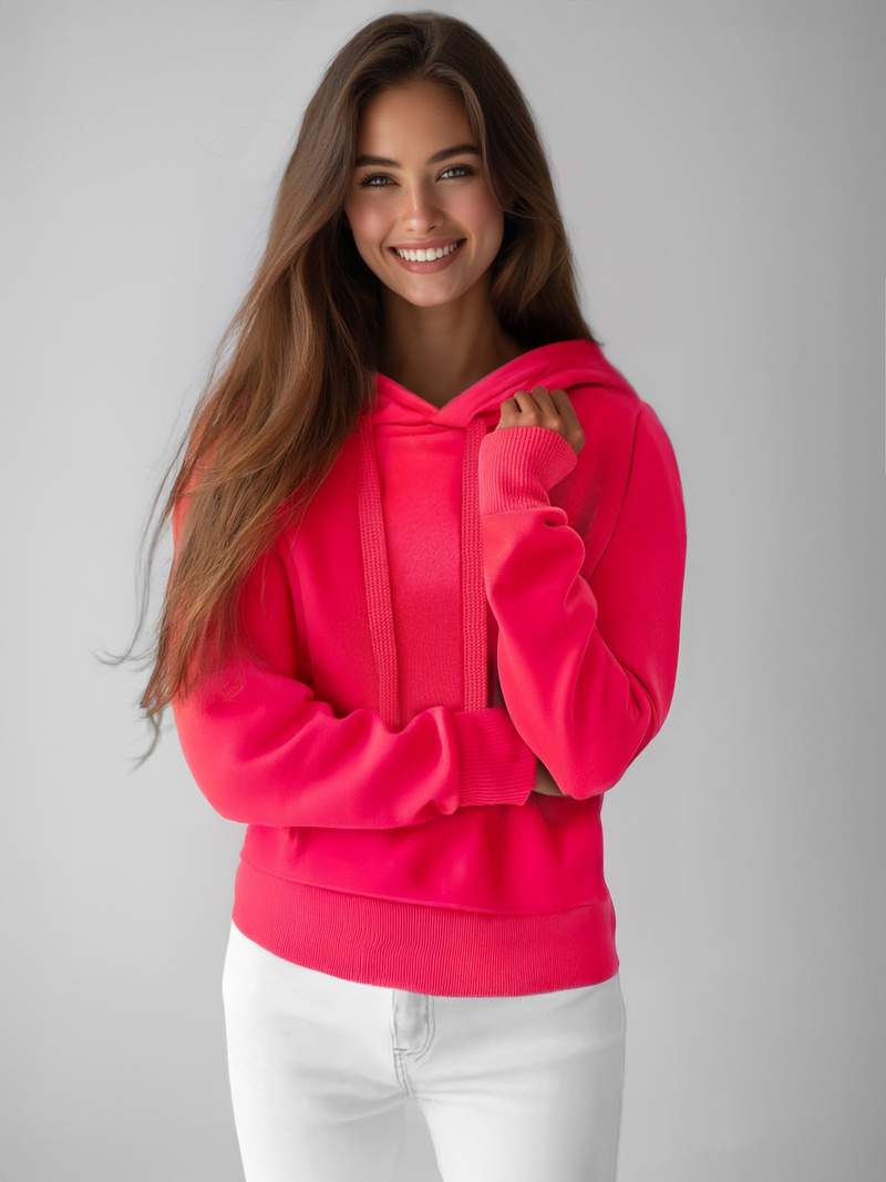 Sweat femme framboise OZONEE JS/W02/59Z