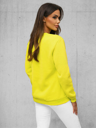 Sweat Femme Néon Jaune OZONEE JS/W01Z