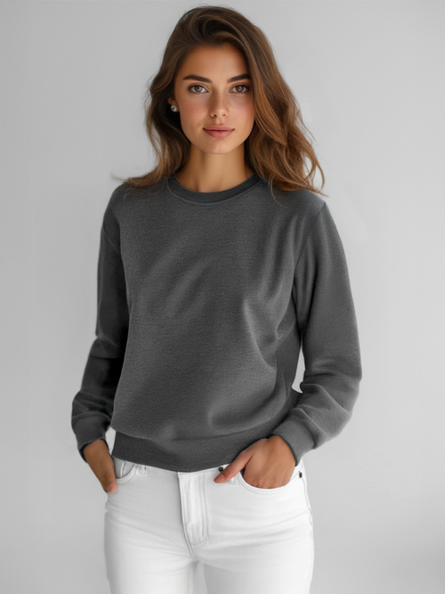 Sweat femme Gris foncé OZONEE JS/W01Z