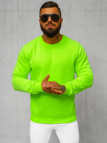 Sweatshirt Homme néon Vert OZONEE JS/2001-10Z
