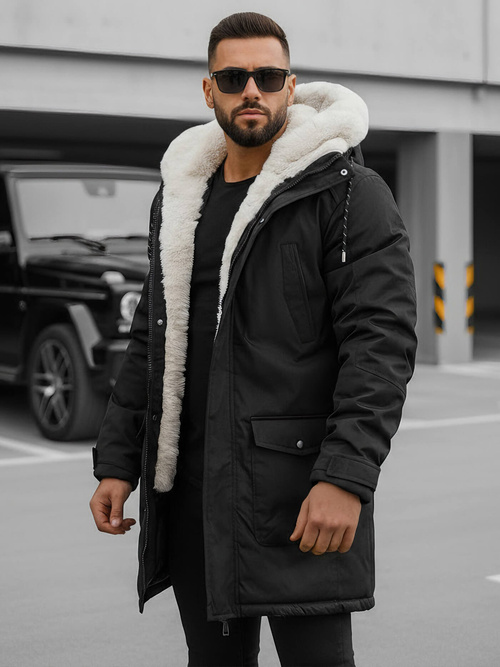 Veste D'hiver Noir OZONEE JS/5M120/392Z