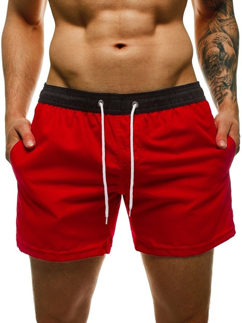 Short de bain Homme Rouge OZONEE ST004-2