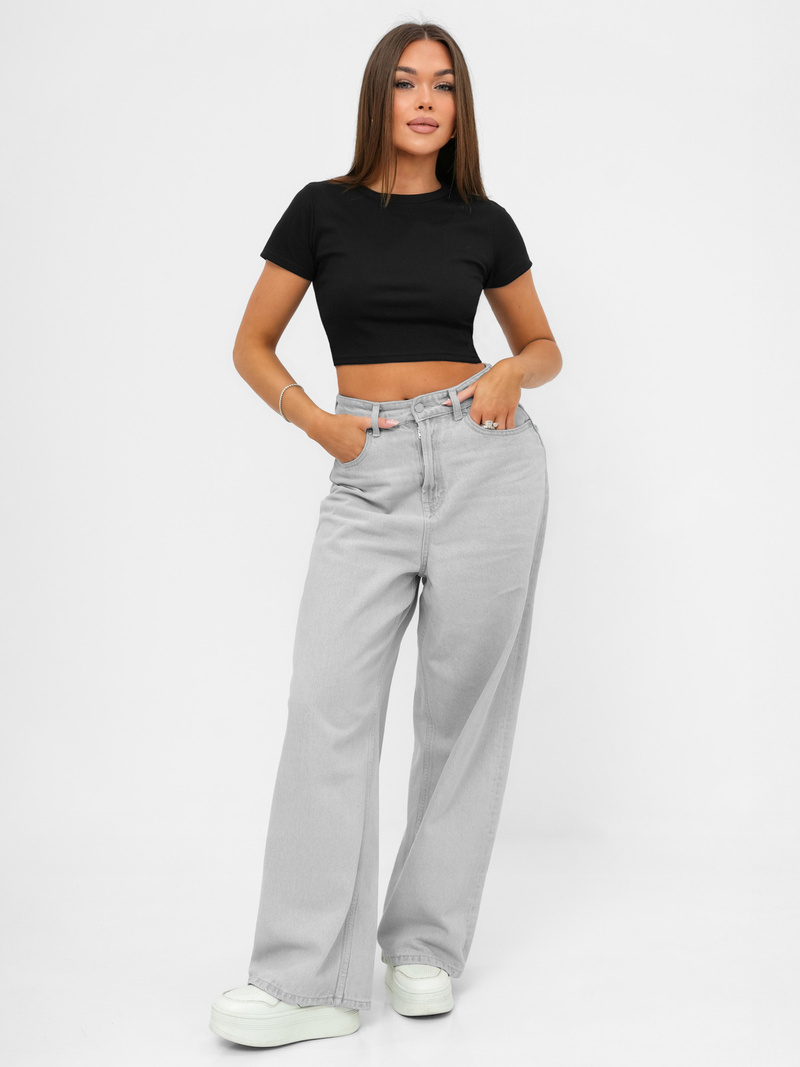 T-shirt femme noir OZONEE JS/96T666/3