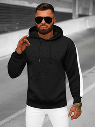 Sweatshirt à capuche homme noir OZONEE JS/3B579