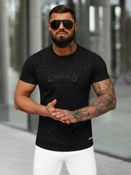 T-shirt Homme Noir OZONEE O/QQ1386