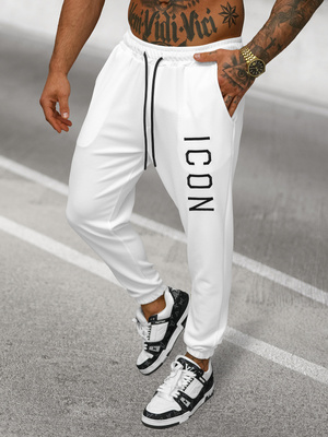 Pantalon de Survêtement Homme Blanc OZONEE O/D9125Z