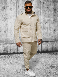 Veste Homme Beige OZONEE O/G3035
