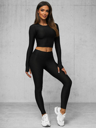 Ensemble de survêtement deux pièces Noir OZONEE O/22060Z