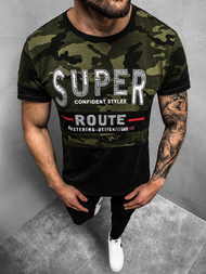 T-Shirt Homme Vert OZONEE JS/SS11103Z