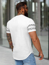 T-shirt Homme Blanc OZONEE O/B1213