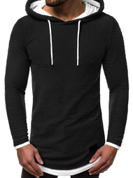 Sweatshirt Homme Noir OZONEE O/1252
