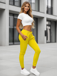 Pantalon de survêtement pour femmes jaune OZONEE JS/CK01Z