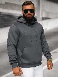 Sweatshirt à capuche homme gris foncé OZONEE JS/27B6502/5