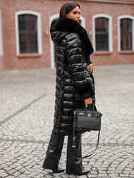 Manteau Femme Noir OZONEE JS/5M3160/392Z