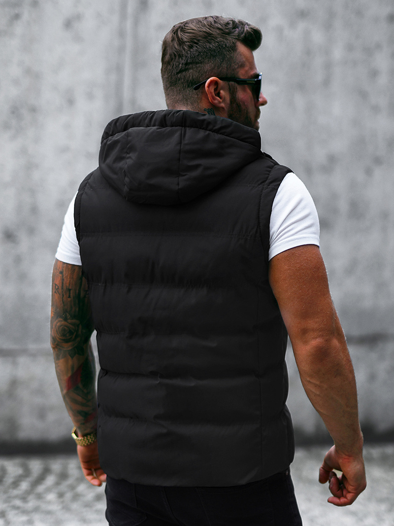 Veste sans manches Homme noir OZONEE JS/5M758/392