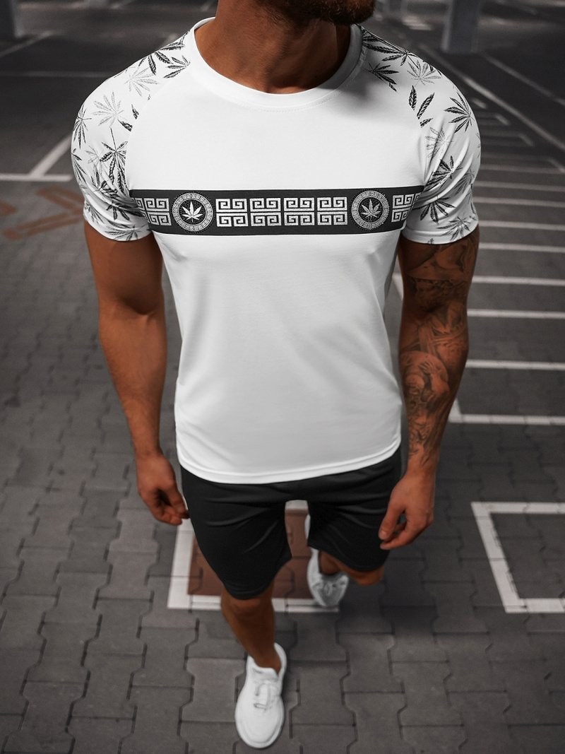 Survêtement Homme Blanc et Noir OZONEE O/HM760