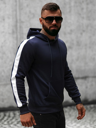 Sweatshirt Homme Bleu Foncé OZONEE O/8B153/25