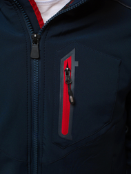 Veste Homme Bleu foncé-rouge OZONEE GE/12259Z