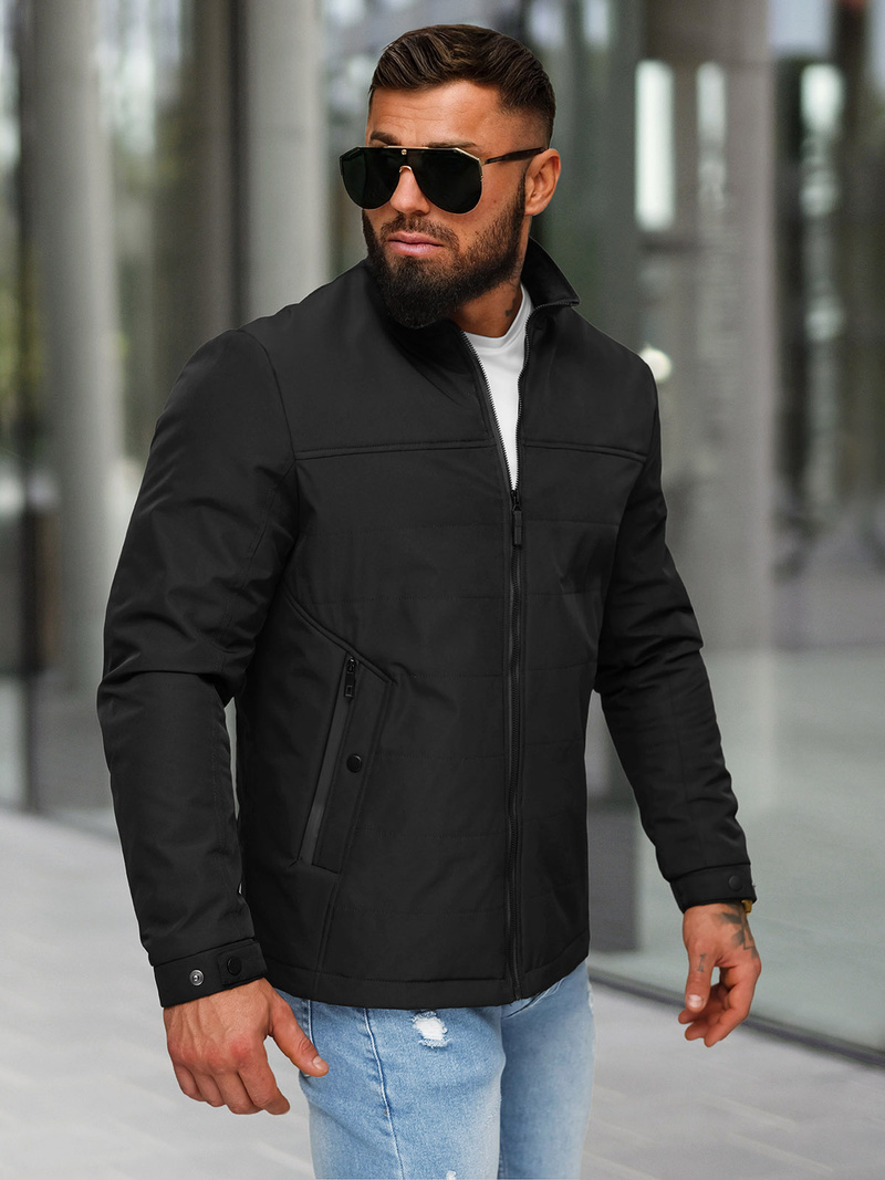 Veste Homme Noir OZONEE JS/62M9508/392