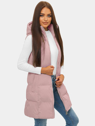 Gilet femme rose poudré OZONEE JS/M721/46