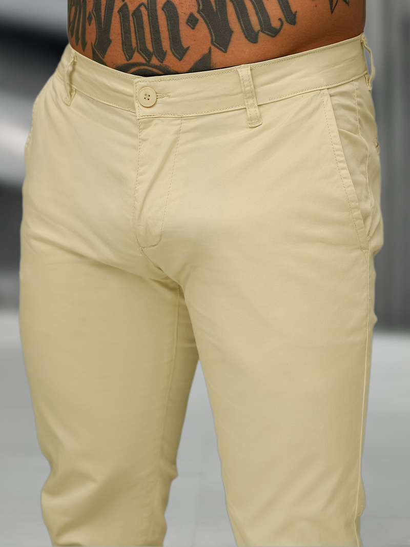Pantalon Homme Beige OZONEE BL/SK222/6