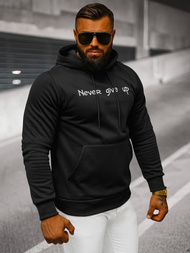 Sweatshirt à capuche homme noir OZONEE JS/27B6512/3