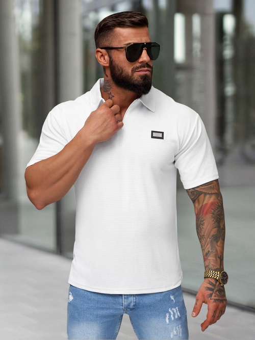 Polo Homme Blanc OZONEE O/YN2/593