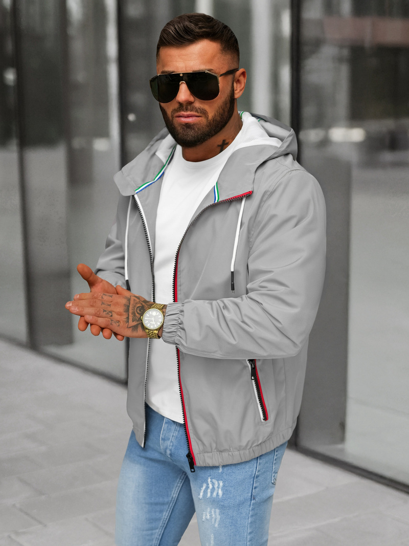Veste Homme Gris OZONEE JS/31M5069/92